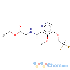 CAS No:170621-40-6 glycinen-[[3-methoxy-4-(2,2,2-trifluoroethoxy)-2-pyridinyl]carbonyl]-ethyl ester