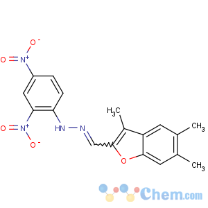 CAS No:170744-22-6 2,4-dinitro-N-[(E)-(3,5,<br />6-trimethyl-1-benzofuran-2-yl)methylideneamino]aniline