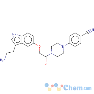 CAS No:170912-52-4 Benzonitrile,4-[4-[2-[[3-(2-aminoethyl)-1H-indol-5-yl]oxy]acetyl]-1-piperazinyl]-