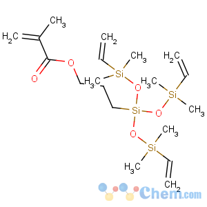 CAS No:17096-10-5 2-Propenoicacid, 2-methyl-,3-[3-ethenyl-1,1-bis[(ethenyldimethylsilyl)oxy]-3,3-dimethyl-1-disiloxanyl]propylester