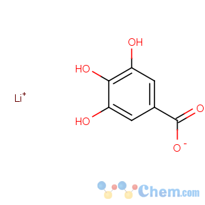 CAS No:17103-66-1 Benzoic acid,3,4,5-trihydroxy-, lithium salt (1:1)