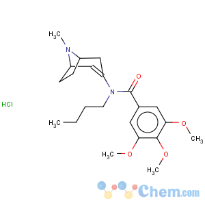 CAS No:171261-21-5 Benzamide,N-butyl-3,4,5-trimethoxy-N-(8-methyl-8-azabicyclo[3.2.1]oct-2-en-3-yl)-,hydrochloride (1:1)