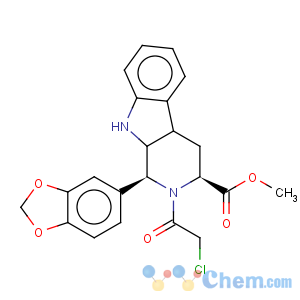 CAS No:171596-58-0 (1R,3R)-Methyl-1,2,3,4-tetrahydro-2-chloroacetyl-1-(3,4-methylenedioxyphenyl)-9H-pyrido[3,4-b]indole-3-                          carboxylate