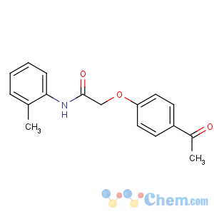 CAS No:17172-81-5 2-(4-acetylphenoxy)-N-(2-methylphenyl)acetamide