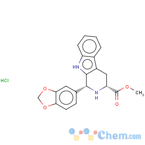 CAS No:171752-68-4 (1r,3r)-9h-pyrido[3,4-b]indole-3-carboxylic acid, 1,2,3,4-tetrahydro-1-(3,4-methylenedioxyph enyl), methyl ester, hydrochloride