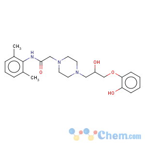 CAS No:172430-45-4 1-Piperazineacetamide,N-(2,6-dimethylphenyl)-4-[2-hydroxy-3-(2-hydroxyphenoxy)propyl]-