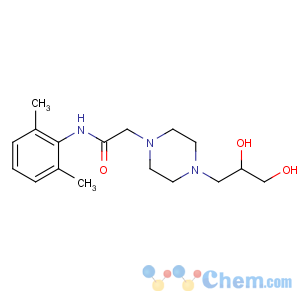 CAS No:172430-46-5 2-[4-(2,3-dihydroxypropyl)piperazin-1-yl]-N-(2,<br />6-dimethylphenyl)acetamide