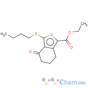 CAS No:172516-33-5 Benzo[c]thiophene-1-carboxylic acid, 3-(butylthio)-4,5,6,7-tetrahydro-4-oxo-,ethyl ester