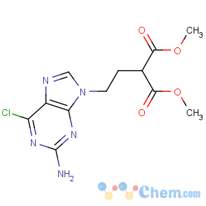 CAS No:172529-93-0 dimethyl 2-[2-(2-amino-6-chloropurin-9-yl)ethyl]propanedioate