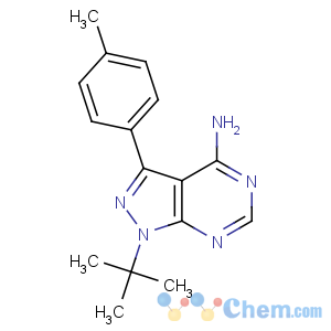 CAS No:172889-26-8 1-tert-butyl-3-(4-methylphenyl)pyrazolo[3,4-d]pyrimidin-4-amine