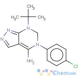 CAS No:172889-27-9 1H-Pyrazolo[3,4-d]pyrimidin-4-amine,3-(4-chlorophenyl)-1-(1,1-dimethylethyl)-