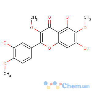 CAS No:17313-52-9 5,7-dihydroxy-2-(3-hydroxy-4-methoxyphenyl)-3,6-dimethoxychromen-4-one