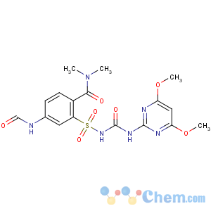 CAS No:173159-57-4 2-[(4,6-dimethoxypyrimidin-2-yl)carbamoylsulfamoyl]-4-formamido-N,<br />N-dimethylbenzamide