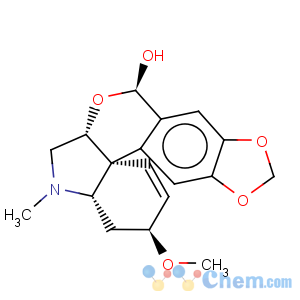 CAS No:17322-84-8 8H-[1,3]Dioxolo[6,7][2]benzopyrano[3,4-c]indol-8-ol,3,4,4a,5,6,6a-hexahydro-3-methoxy-5-methyl-, (3S,4aS,6aR,8R,13bS)-