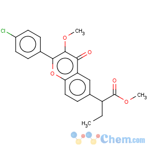 CAS No:173469-85-7 4H-1-Benzopyran-6-aceticacid, 2-(4-chlorophenyl)-a-ethyl-3-methoxy-4-oxo-, methyl ester