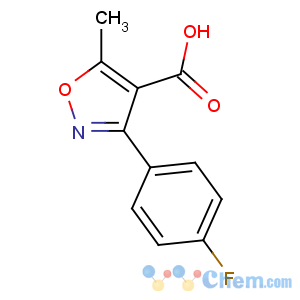 CAS No:1736-21-6 3-(4-fluorophenyl)-5-methyl-1,2-oxazole-4-carboxylic acid