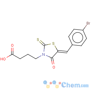 CAS No:17385-98-7 3-Thiazolidinebutanoicacid, 5-[(4-bromophenyl)methylene]-4-oxo-2-thioxo-