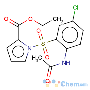 CAS No:173908-57-1 1H-Pyrrole-2-carboxylicacid, 1-[[2-(acetylamino)-5-chlorophenyl]sulfonyl]-, ethyl ester