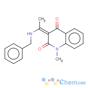 CAS No:174196-73-7 3-[1-Benzylamino-eth-(Z)-ylidene]-1-methyl-1H-quinoline-2,4-dione