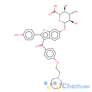 CAS No:174264-50-7 b-D-Glucopyranosiduronic acid,2-(4-hydroxyphenyl)-3-[4-[2-(1-piperidinyl)ethoxy]benzoyl]benzo[b]thien-6-yl