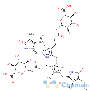 CAS No:17459-92-6 21H-Biline-8,12-dipropanoicacid,2,17-diethenyl-1,10,19,22,23,24-hexahydro-3,7,13,18-tetramethyl-1,19-dioxo-,8,12-di-b-D-glucopyranuronosyl ester