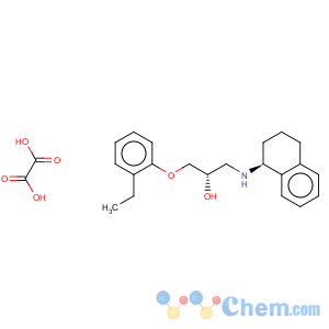 CAS No:174689-39-5 3-(2-ETHYLPHENOXY)-1-((1S)-1,2,3,4-TETRA-HYDRONAPHTH-1-YLAMINO)-(2S)-2-PROPANOL OXALATE			