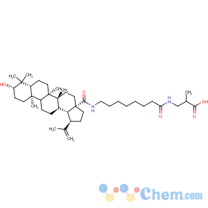 CAS No:174740-51-3 Propanoic acid,3-[[8-[[(3b)-3-hydroxy-28-oxolup-20(29)-en-28-yl]amino]-1-oxooctyl]amino]-2-methyl-(9CI)