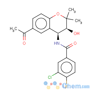 CAS No:175013-84-0 Benzamide,N-[(3S,4S)-6-acetyl-3,4-dihydro-3-hydroxy-2,2-dimethyl-2H-1-benzopyran-4-yl]-3-chloro-4-fluoro-