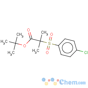 CAS No:175135-88-3 Propanoic acid,2-[(4-chlorophenyl)sulfonyl]-2-methyl-, 1,1-dimethylethyl ester