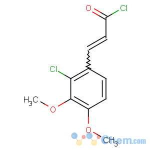 CAS No:175136-00-2 3-(2-chloro-3,4-dimethoxyphenyl)prop-2-enoyl chloride