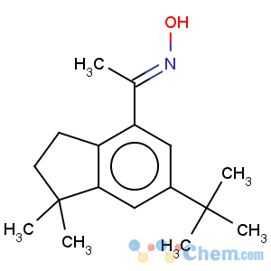 CAS No:175136-27-3 Ethanone,1-[6-(1,1-dimethylethyl)-2,3-dihydro-1,1-dimethyl-1H-inden-4-yl]-, oxime