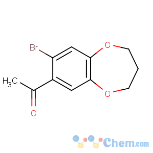 CAS No:175136-35-3 1-(7-bromo-3,4-dihydro-2H-1,5-benzodioxepin-8-yl)ethanone