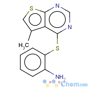 CAS No:175137-24-3 Benzenamine, 2-[(5-methylthieno[2,3-d]pyrimidin-4-yl)thio]-