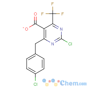 CAS No:175137-30-1 2-chloro-4-[(4-chlorophenyl)methyl]-6-(trifluoromethyl)pyrimidine-5-<br />carboxylate