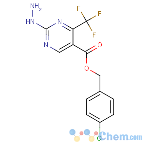 CAS No:175137-33-4 (4-chlorophenyl)methyl<br />2-hydrazinyl-4-(trifluoromethyl)pyrimidine-5-carboxylate