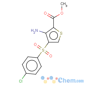 CAS No:175137-53-8 2-Thiophenecarboxylicacid, 3-amino-4-[(4-chlorophenyl)sulfonyl]-, methyl ester