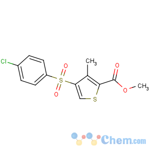 CAS No:175137-60-7 methyl 4-(4-chlorophenyl)sulfonyl-3-methylthiophene-2-carboxylate