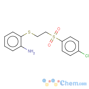 CAS No:175201-83-9 Benzenamine,2-[[2-[(4-chlorophenyl)sulfonyl]ethyl]thio]-