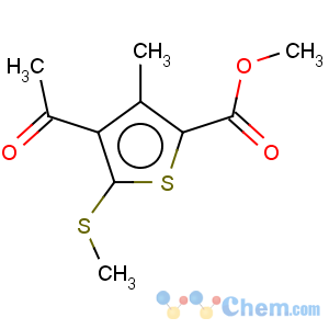 CAS No:175201-84-0 2-Thiophenecarboxylicacid, 4-acetyl-3-methyl-5-(methylthio)-, methyl ester