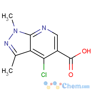CAS No:175201-94-2 4-chloro-1,3-dimethylpyrazolo[3,4-b]pyridine-5-carboxylic acid