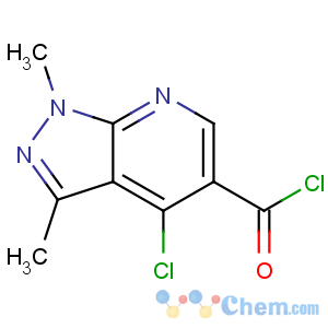 CAS No:175201-95-3 4-chloro-1,3-dimethylpyrazolo[3,4-b]pyridine-5-carbonyl chloride