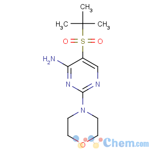 CAS No:175202-11-6 5-tert-butylsulfonyl-2-morpholin-4-ylpyrimidin-4-amine