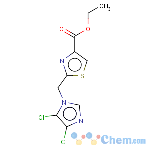 CAS No:175202-20-7 4-Thiazolecarboxylicacid, 2-[(4,5-dichloro-1H-imidazol-1-yl)methyl]-, ethyl ester