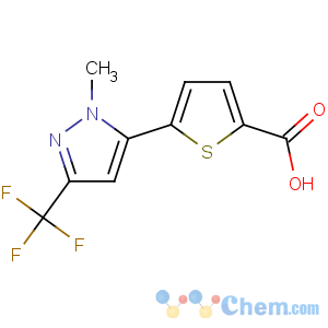 CAS No:175202-29-6 5-[2-methyl-5-(trifluoromethyl)pyrazol-3-yl]thiophene-2-carboxylic acid