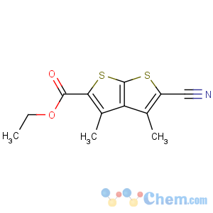 CAS No:175202-57-0 ethyl 2-cyano-3,4-dimethylthieno[2,3-b]thiophene-5-carboxylate