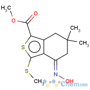 CAS No:175202-59-2 Benzo[c]thiophene-1-carboxylicacid, 4,5,6,7-tetrahydro-4-(hydroxyimino)-6,6-dimethyl-3-(methylthio)-, methylester