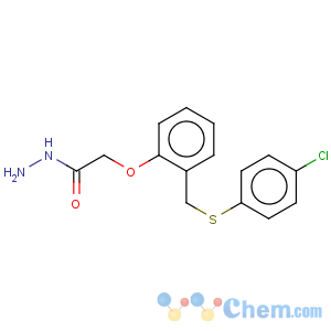 CAS No:175202-85-4 Acetic acid,2-[2-[[(4-chlorophenyl)thio]methyl]phenoxy]-, hydrazide