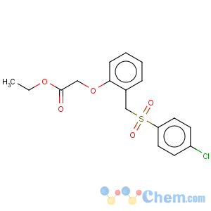 CAS No:175202-86-5 Aceticacid, 2-[2-[[(4-chlorophenyl)sulfonyl]methyl]phenoxy]-, ethyl ester