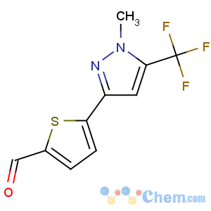 CAS No:175202-93-4 5-[1-methyl-5-(trifluoromethyl)pyrazol-3-yl]thiophene-2-carbaldehyde
