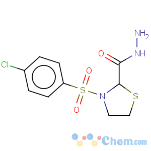 CAS No:175203-14-2 2-Thiazolidinecarboxylicacid, 3-[(4-chlorophenyl)sulfonyl]-, hydrazide